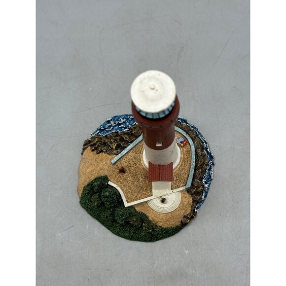Collectible Lighthouse Figurine 6.5" Tall Hand-Painted Coastal Décor grass READ - Picture 2 of 8
